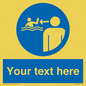 ML7599: Custom mandatory keep children under supervision in the aquatic environment