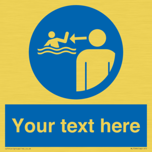 ML7599: Custom mandatory keep children under supervision in the aquatic environment