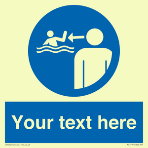 ML7599: Custom mandatory keep children under supervision in the aquatic environment