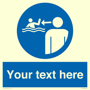 ML7599: Custom mandatory keep children under supervision in the aquatic environment