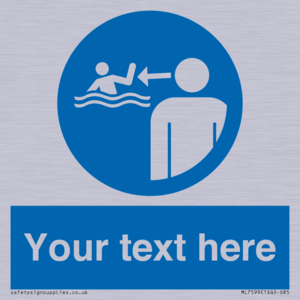 ML7599: Custom mandatory keep children under supervision in the aquatic environment