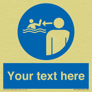 ML7599: Custom mandatory keep children under supervision in the aquatic environment