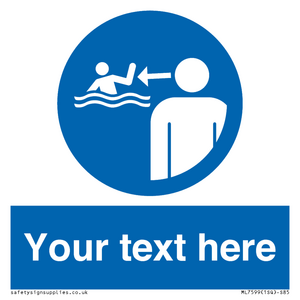 ML7599: Custom mandatory keep children under supervision in the aquatic environment