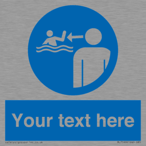 ML7599: Custom mandatory keep children under supervision in the aquatic environment