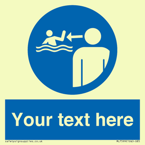 ML7599: Custom mandatory keep children under supervision in the aquatic environment
