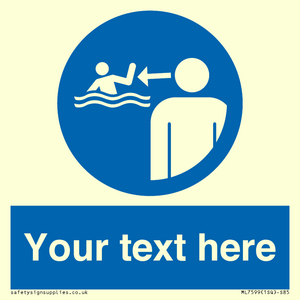 ML7599: Custom mandatory keep children under supervision in the aquatic environment