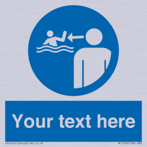 ML7599: Custom mandatory keep children under supervision in the aquatic environment