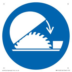 MM11433: Mandatory: Use table saw adjustable guard