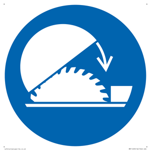 MM11433: Mandatory: Use table saw adjustable guard