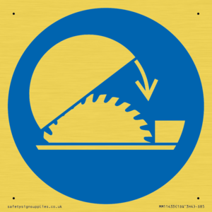 MM11433: Mandatory: Use table saw adjustable guard