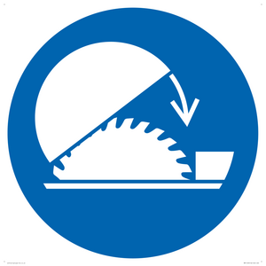 MM11433: Mandatory: Use table saw adjustable guard