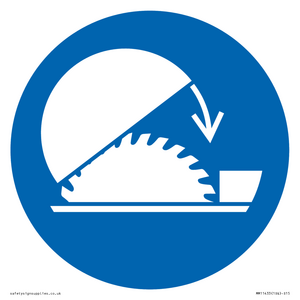 MM11433: Mandatory: Use table saw adjustable guard