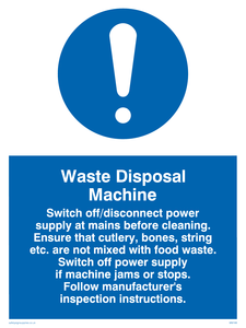 MM188: waste disposal machine rules