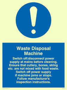 MM188: waste disposal machine rules