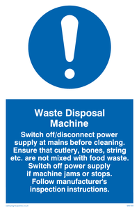 MM188: waste disposal machine rules