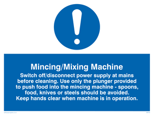 MM190: mincing/mixing machine rules