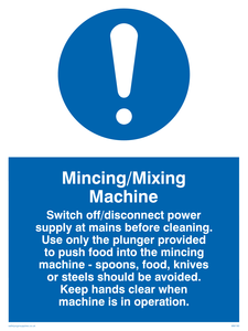 MM190: mincing/mixing machine rules