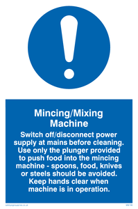 MM190: mincing/mixing machine rules