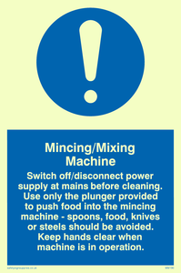 MM190: mincing/mixing machine rules
