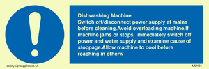 MM191: dishwashing machine rules