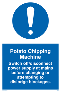 MM195: potato chipping machine rules