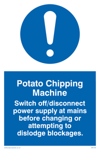 MM195: potato chipping machine rules
