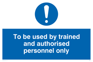 MM294: Used by trained personnel only