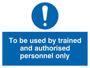 MM294: Used by trained personnel only