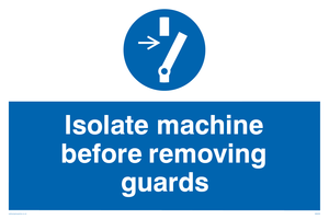 MM295: isolate machine before removing guards