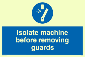MM295: isolate machine before removing guards