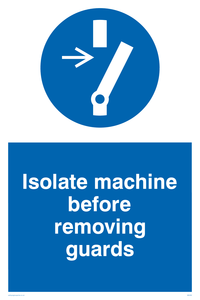 MM295: isolate machine before removing guards