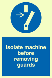 MM295: isolate machine before removing guards