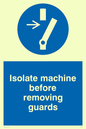 MM295: isolate machine before removing guards