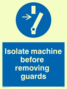 MM295: isolate machine before removing guards