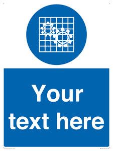 MM5166: Custom Machine Guards Required Sign