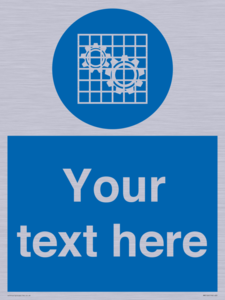 MM5166: Custom Machine Guards Required Sign