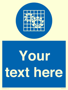 MM5166: Custom Machine Guards Required Sign