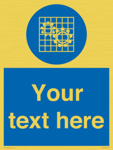 MM5166: Custom Machine Guards Required Sign