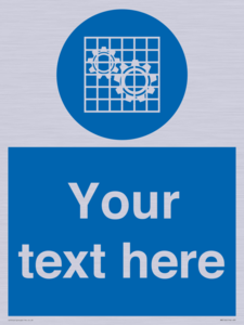 MM5166: Custom Machine Guards Required Sign