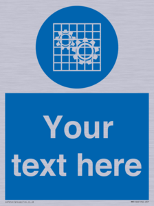 MM5166: Custom Machine Guards Required Sign