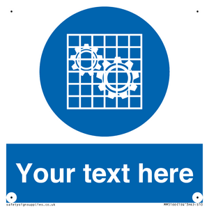 MM5166: Custom Machine Guards Required Sign