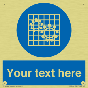 MM5166: Custom Machine Guards Required Sign