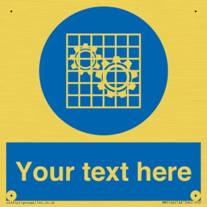 MM5166: Custom Machine Guards Required Sign