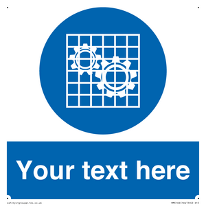 MM5166: Custom Machine Guards Required Sign