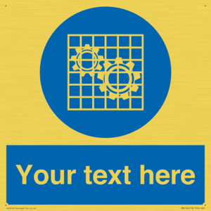 MM5166: Custom Machine Guards Required Sign