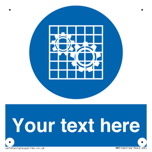 MM5166: Custom Machine Guards Required Sign