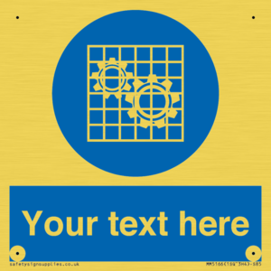 MM5166: Custom Machine Guards Required Sign