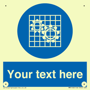 MM5166: Custom Machine Guards Required Sign