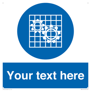 MM5166: Custom Machine Guards Required Sign