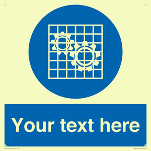 MM5166: Custom Machine Guards Required Sign